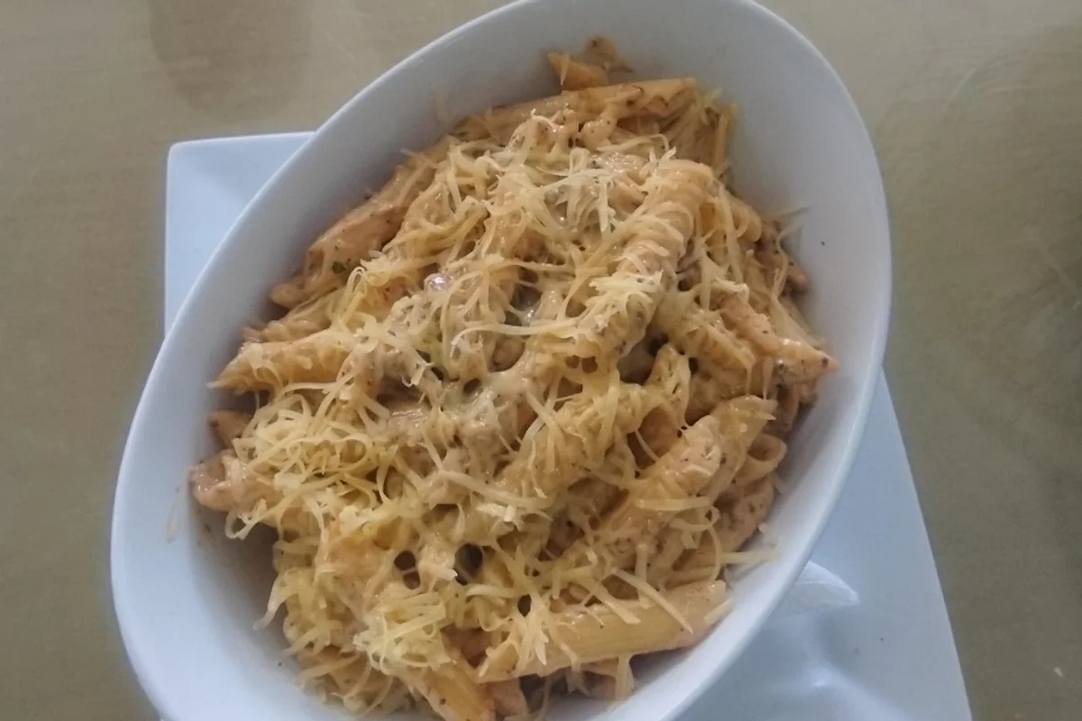 Penne crémeuses aux champignons et fromage