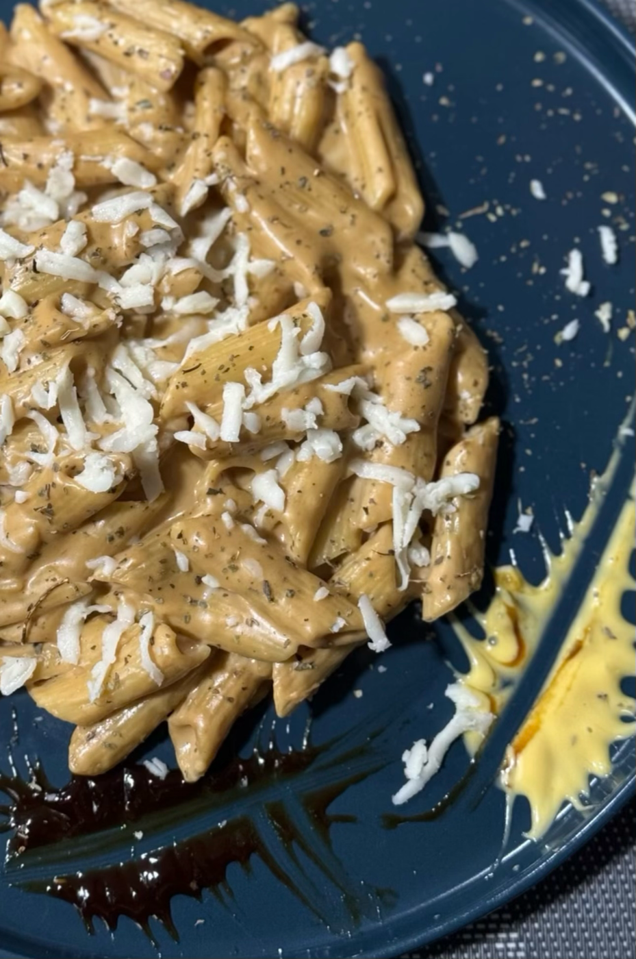 Penne crémeuses aux champignons et fromage