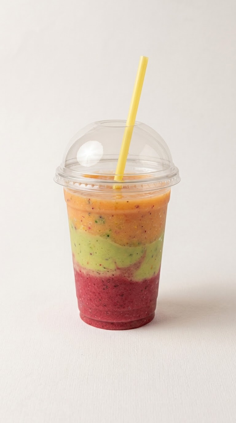 Deux jus composés de fruits frais